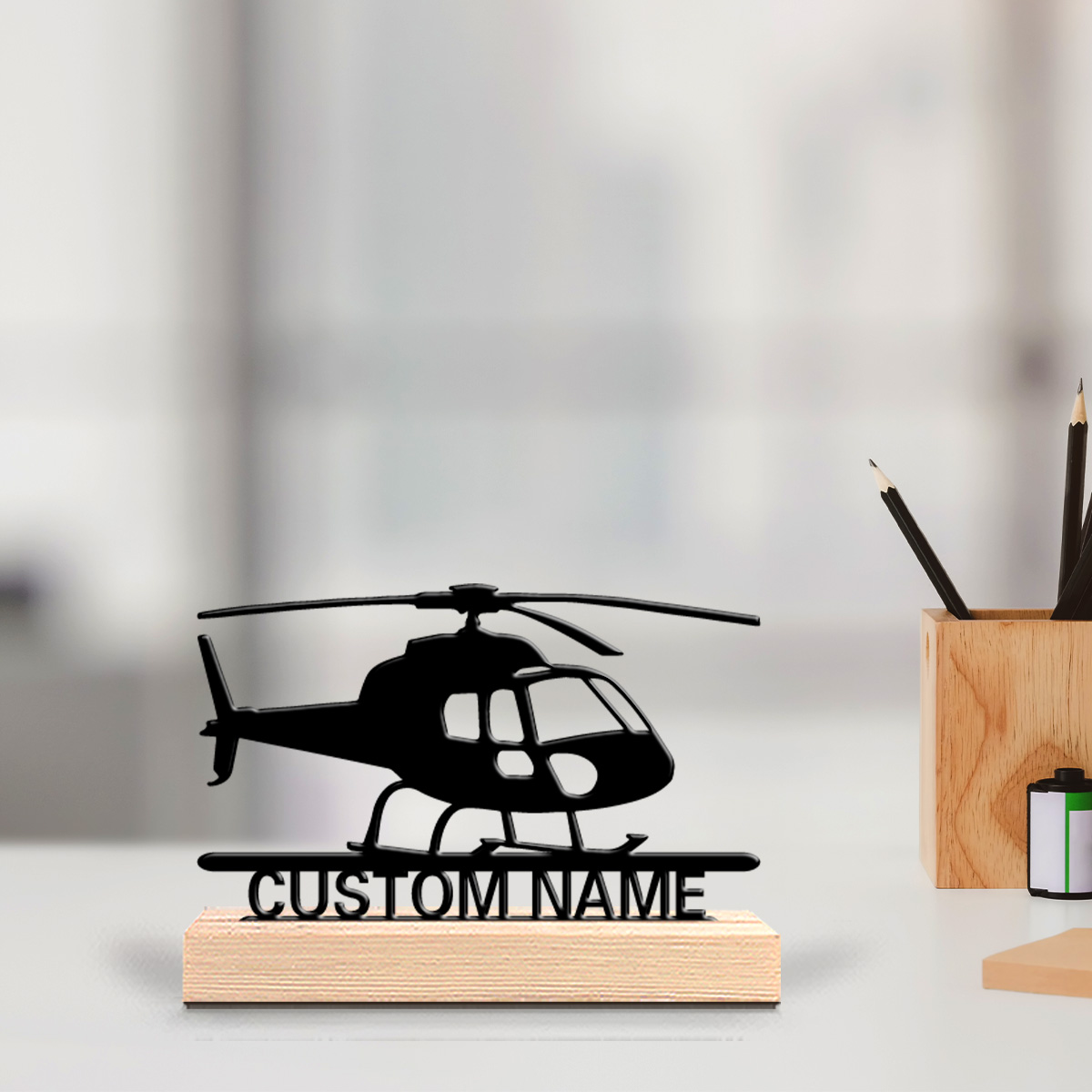 Halloween Party Supplies - 1pc Weird Personalized Custom Helicopter Metal