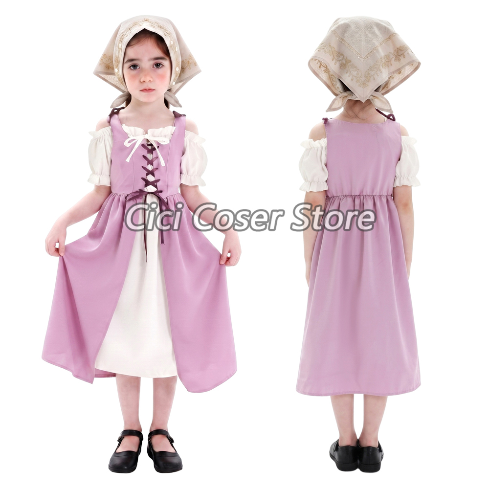Halloween Costume Kids - Kids Medieval Costume Girls Vintage Pastoral