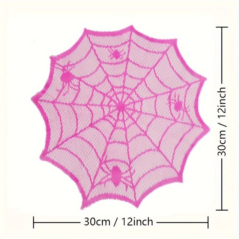 VIKAMA Rose Red Lace Spider We - Spider Web Halloween Decoration ulasan dan harga
