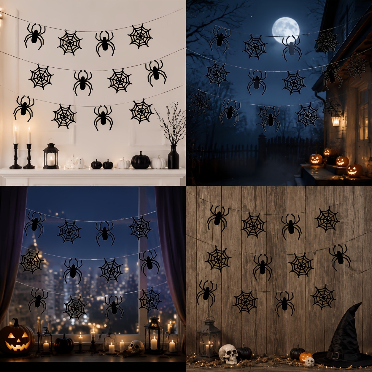 2 sets of Halloween spider web - Spider Web Halloween Decoration ulasan dan harga