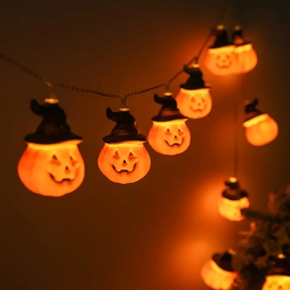 1.5M/59.06in Halloween Pumpkin - Halloween Led String Lights Orange ulasan dan harga