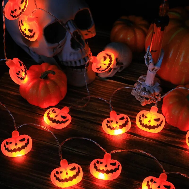 Halloween 10/20LED String Ligh - Halloween Led String Lights Orange ulasan dan harga