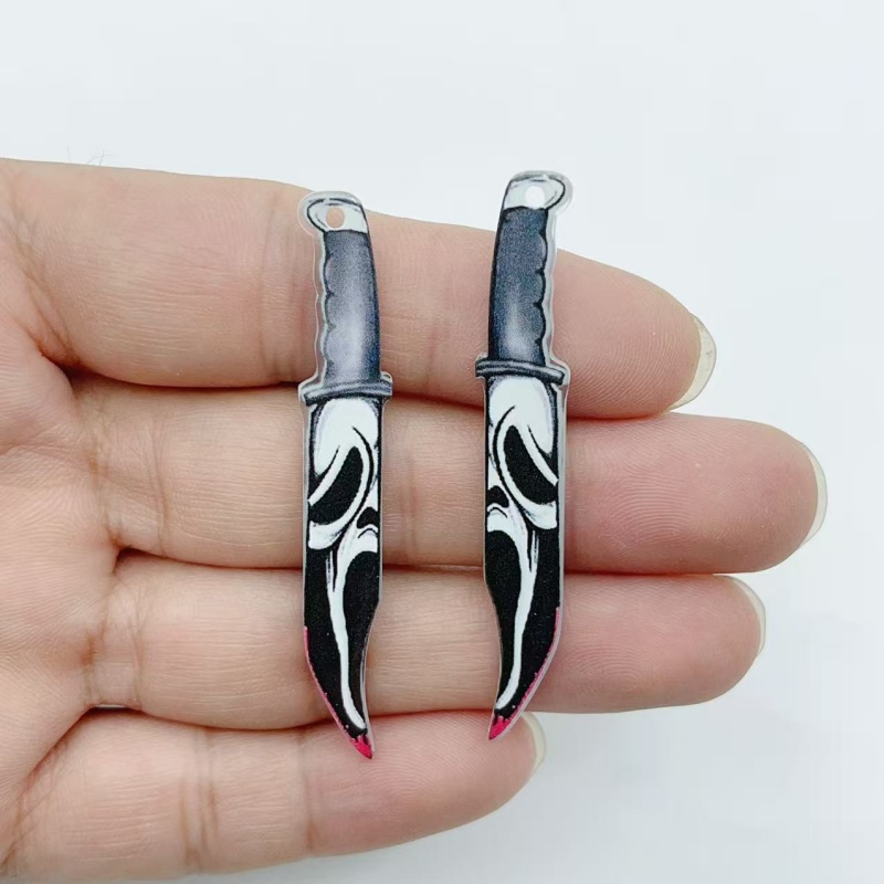 10 pieces of acrylic jewelry H - Halloween Party Supplies ulasan dan harga
