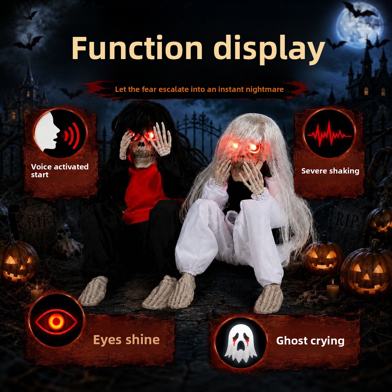 Halloween Outdoor Garden Sitti - Halloween Skeleton Decoration ulasan dan harga