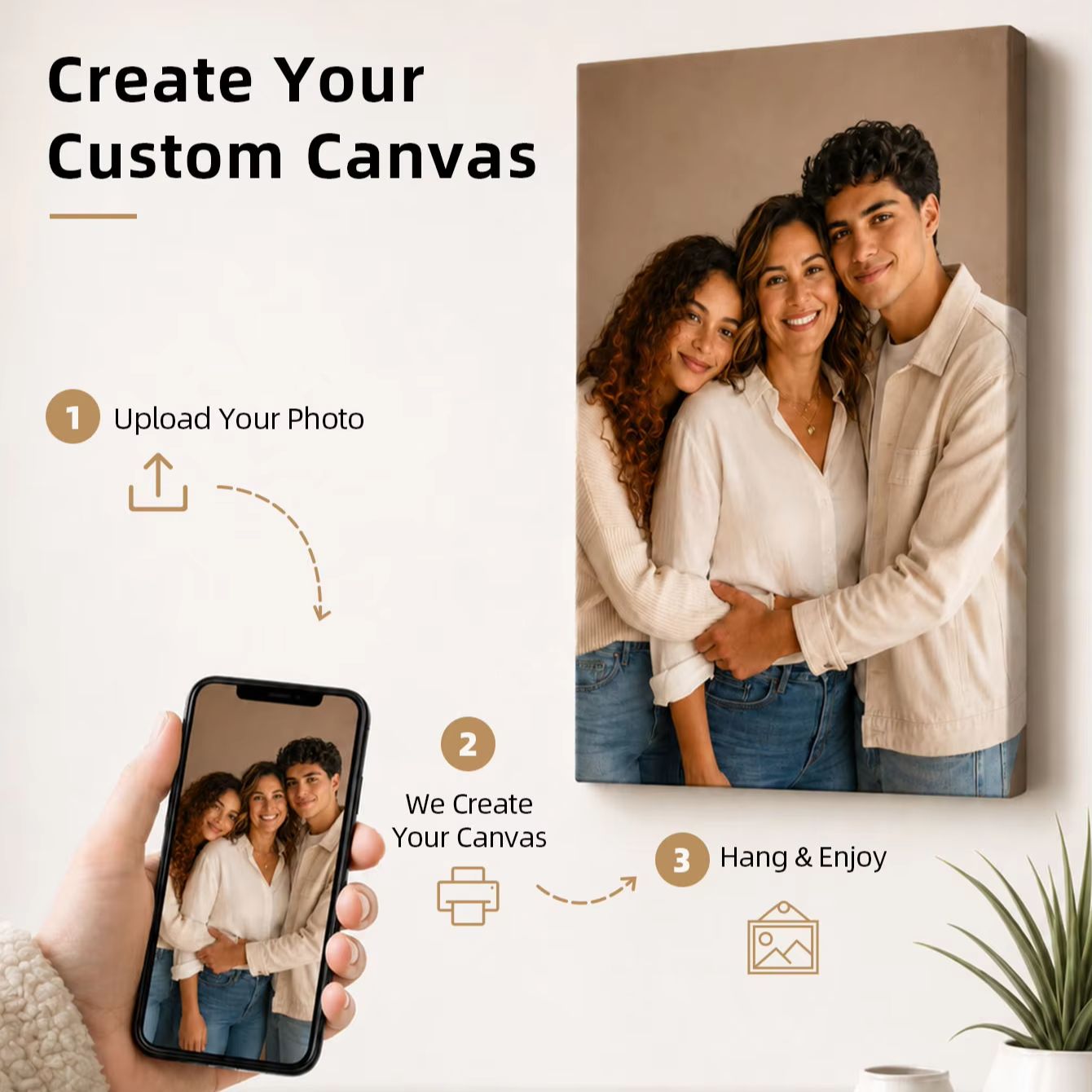 Custom Photo Canvas Print, Per - Halloween Party Supplies ulasan dan harga