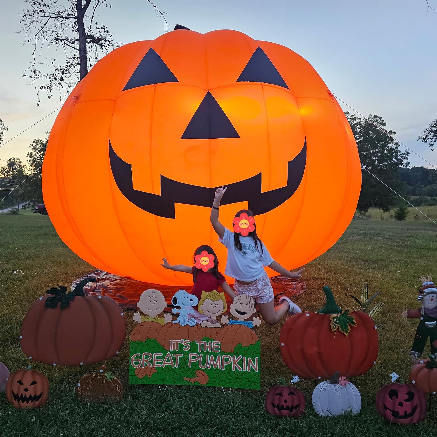 Giant 10Ft Halloween Inflatabl - Halloween Pumpkin Decor Led ulasan dan harga