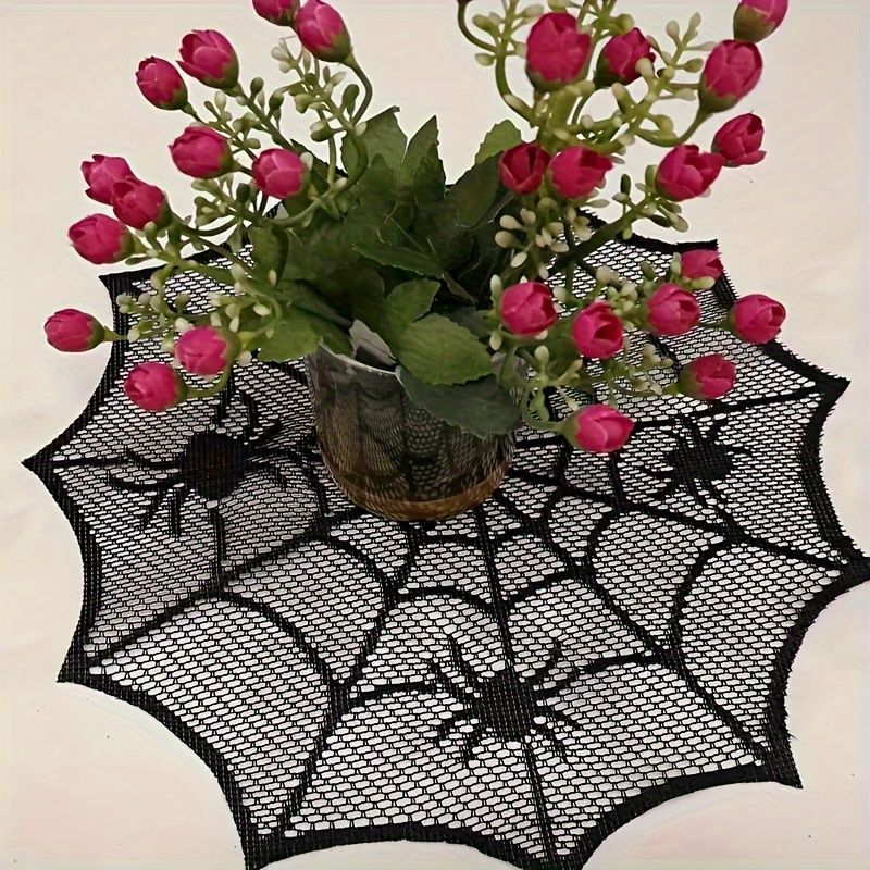 VIKAMA Halloween Black Lace Sp - Spider Web Halloween Decoration ulasan dan harga