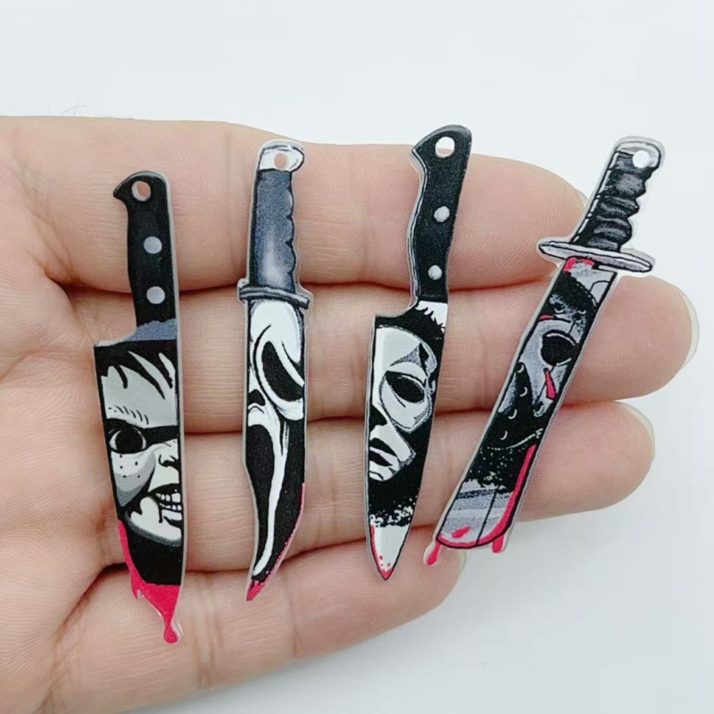 10 pieces of acrylic jewelry H - Halloween Party Supplies ulasan dan harga