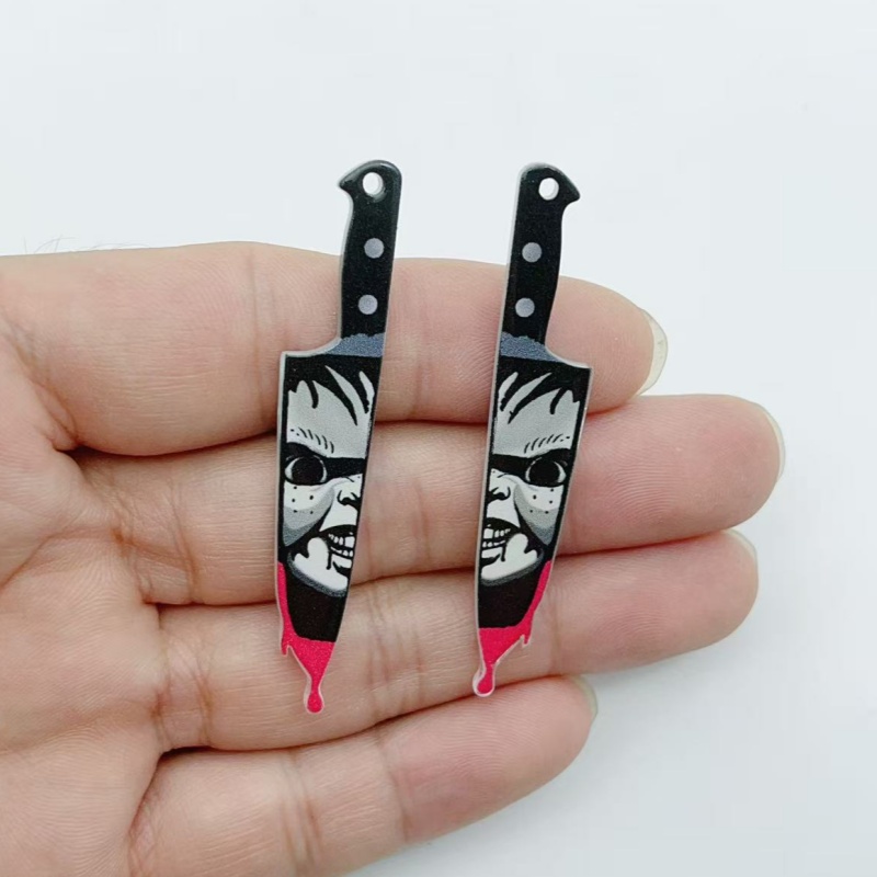 10 pieces of acrylic jewelry H - Halloween Party Supplies ulasan dan harga