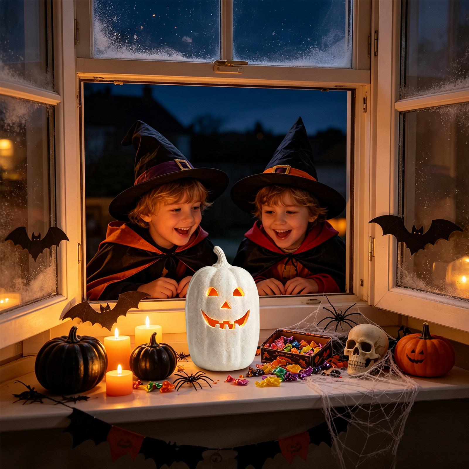 Halloween Pumpkin Decor Resin  - Pumpkin Lantern Halloween ulasan dan harga